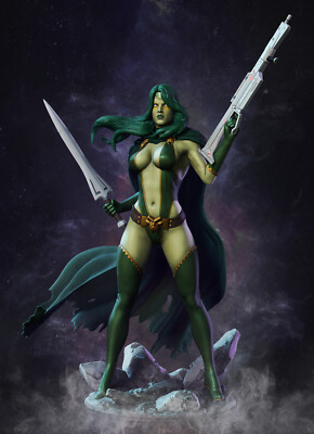 Gamora, Marvel Comics, sexy Pin Up, Figur, Statue, 3D Druck, UNBEMALT