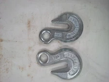 1/2" EYE CHAIN GRAB HOOK (x2)  Campbell 701 Clevis Tie Down Truck Trailer Log