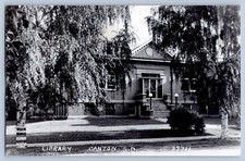 Canton South Dakota SD Library Real Photo Postcard RPPC 1930-50