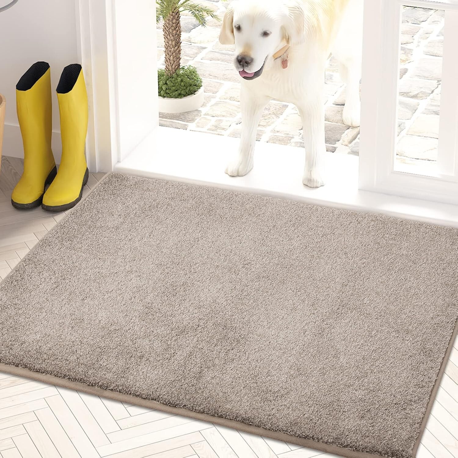 Dirt Trapper Non-Slip Washable Entry Mat 24x35.5 Indoor Outdoor Rug