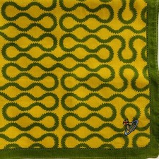 Vivienne Westwood Handkerchief/Scarf- 50cm- Squiggles - Lime/Lemon - RARITY