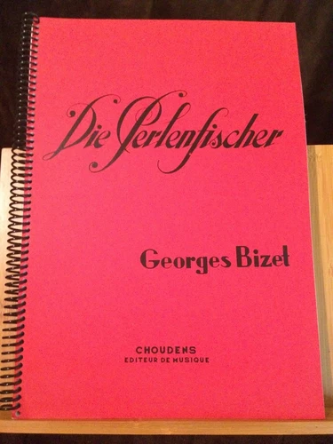 Bizet Pêcheurs Perles / Perlenfischer sheet music German piano singing Choudens