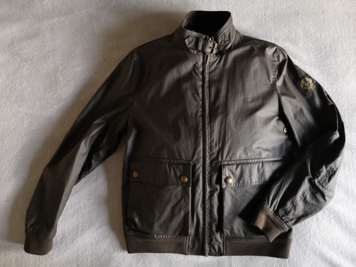 BELSTAFF SCOUTER Waxed Bomber Jacket SIZE 38 UK M Men's Biker BNWT