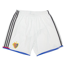ADIDAS FC Basel Herren Sports Shorts Weiß L W26