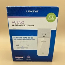 Linksys RE6800 AC1750 WiFi Range Extender Adapter Up to 9000 Sq Ft