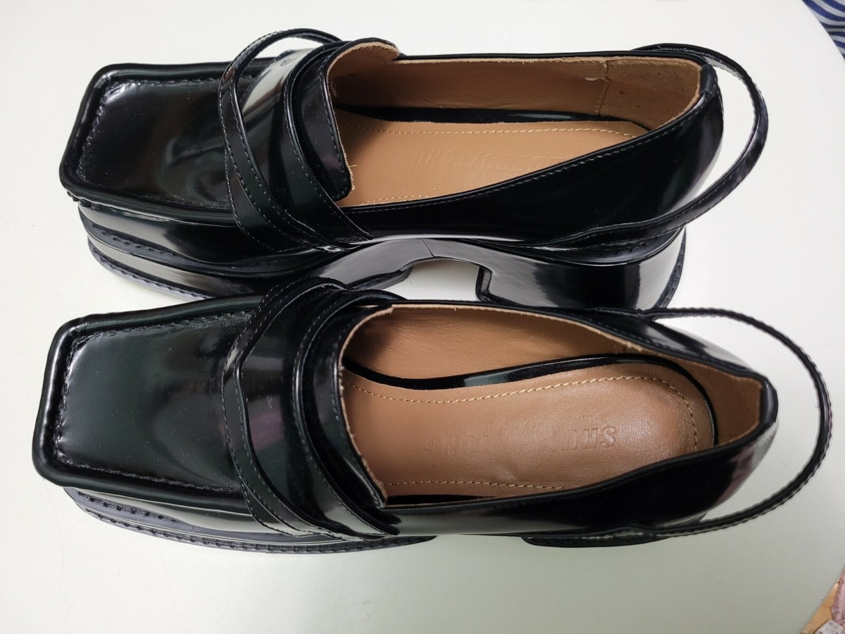 Shushu tong Platform Leather Loafers size 5US | eBay