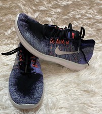 Nike Free RN Flyknit (880844-005) Wmns Blk/Metallic Slvr/Persian Violet Sz 10