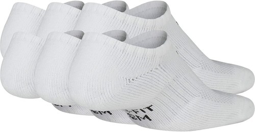 Nike L10014 White 5-Pk No-Show Cushioned Crew Socks Unisex Size S - Picture 2 of 4