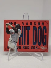 1998 SkyBox Dugout Axcess #133 Mo Vaughn Name Plate Hit Dog - Boston Red Sox C2A