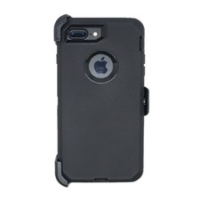 Black For Apple iPhone 8 Plus Shockproof Defender Case with Belt Clip  Screen