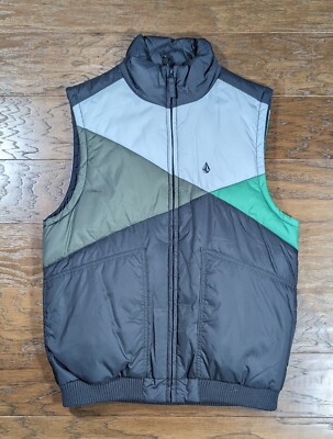 Volcom Outdoor Costa Mesa Calif. Mens Insulated Vest Size Small Multicolor