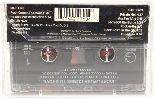 JACKYL- PUSH COMES TO SHOVE 1994 CASSETTE TAPE VINTAGE HARD ROCK TESTED GEFFEN - Picture 3 of 11