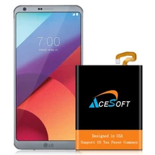 AceSoft 4900mAh Grade AA Li_ion Interenal Battery for Verizon LG G6 VS988 Phone
