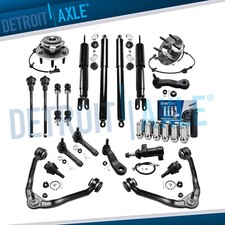 4WD Front Suspension Kit Wheel Hub Control Arm Shock for Silverado Sierra 1500
