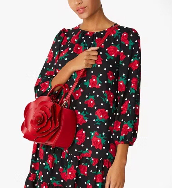 Kate Spade★素敵！Flora Rose Crossbody Bag kate spade new york Flora 3D Rose Women's Crossbody Bag