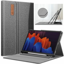 Case for Samsung Galaxy Tab S7 /S7 Plus 12.4 2020 with S Pen Holder Stand Cover