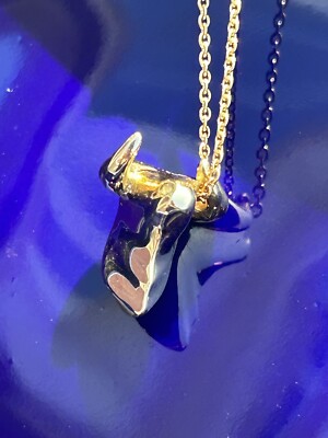 Tiffany & Co 18K Gold Elsa Peretti Zodiac Ox Pendant