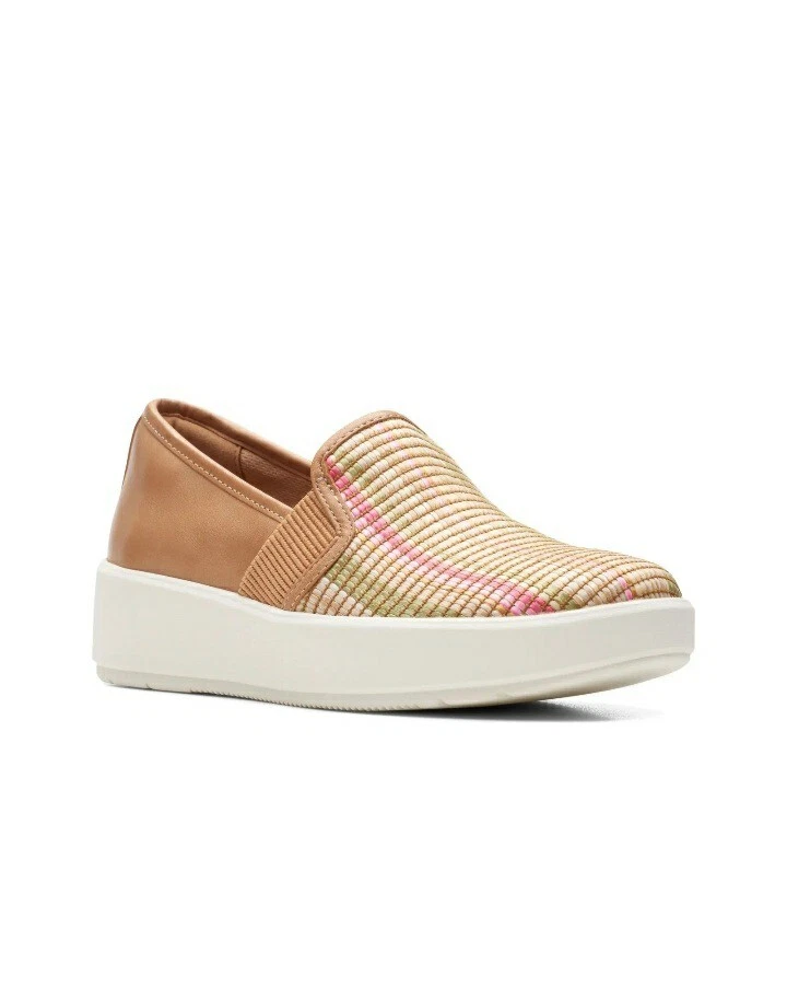 Clarks ladies slip on trainers sale