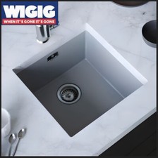 Ellsi Comite Undermounted-Insert Sink 440x440x205 Matt Grey Kitchen Sink
