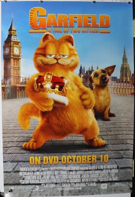 Garfield A Tail of Two Kitties DVD release 2006 Poster 27''X40'' NOS (b978)