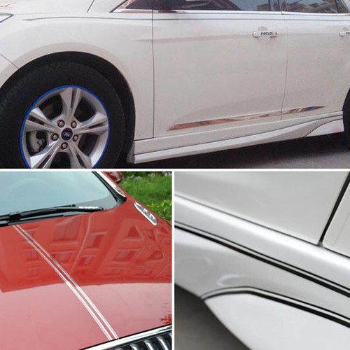 32ft 12mm Vinyl Pinstriping Pin Stripe Double Line Car Door Tape DIY Sticker - Foto 11 di 22