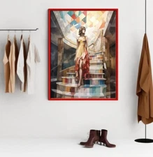 Mosaic Beauty #1 | Figurative | Digital Art Print | Wall Art | AI Generated