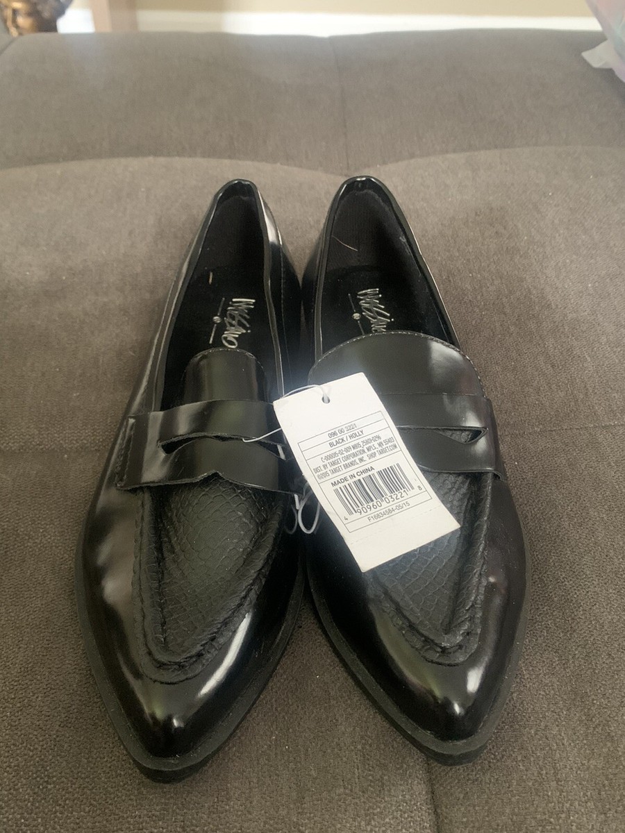 D。 Brand New Mossimo Women's Black Holly Business Casual Dress Shoes
