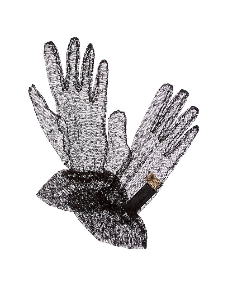 Кружевные перчатки Gucci Женские черные 8 47990₽