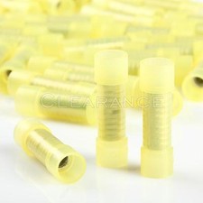 Nylon Butt connector Insulated wire Crimp Terminal Yellow 12-10 AWG