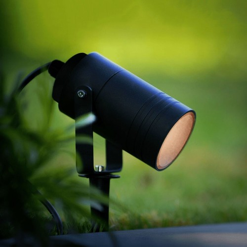 Faretto da Giardino Vialetto con Picchetto Attacco GU10 IP65 Grigio Antracite - Foto 2 di 5