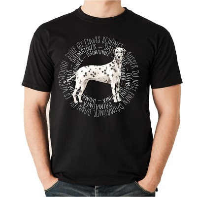 T-Shirt CIRCLE DALMATINER Watercolor by Siviwonder Unisex Hund Hundemotiv Dalmi