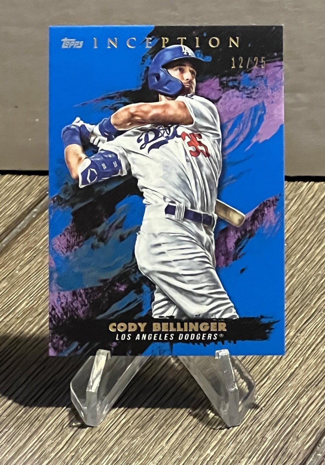 Cody Bellinger (12/25) - 2021 Topps Inception Blue - Cubs/Dodgers #90