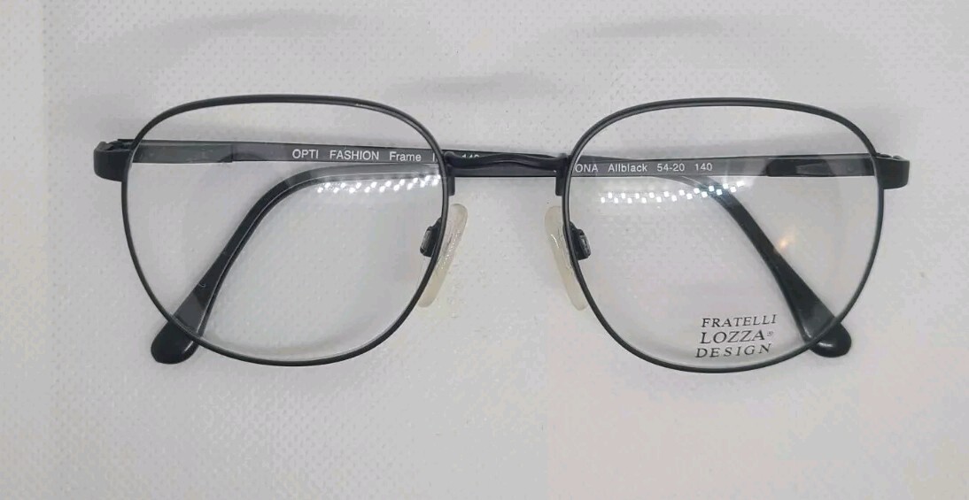 Vintage Fratelli Lozza Black Metal Glasses Frame Italy | eBay display picture 3