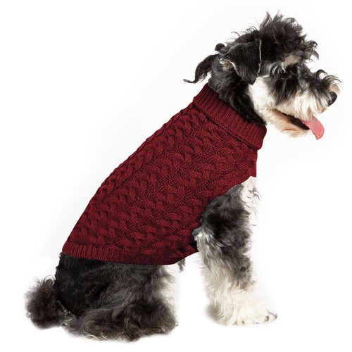 Pet Puppy Dog Cat Warm Sweater Vest Knitted Clothes Winter Coat Apparel Clothes - Picture 12 of 16