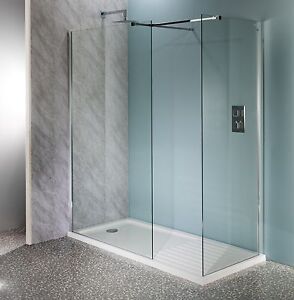 600mm Walk In Shower  Enclosure Wet Room Easyclean 10mm 