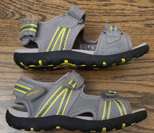 Mint GEOX Boys Sport Open Toe Hiking Sandals EU 34 US 2 - 3 Gray Grey