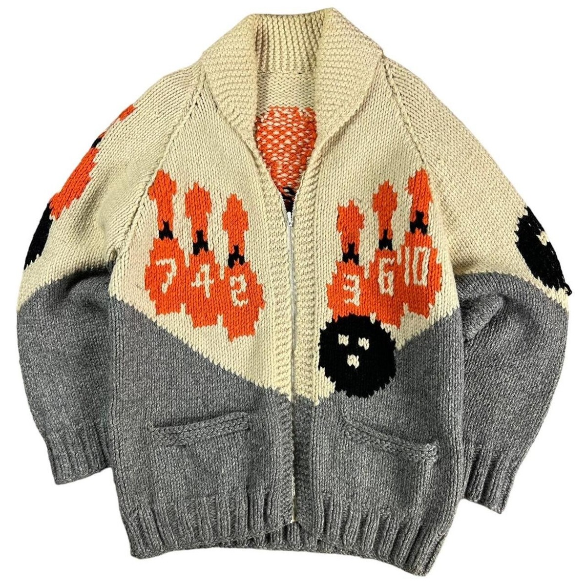 トップス andmary Mary knit cowichan navy ANDMARY】Mary knit cowichan