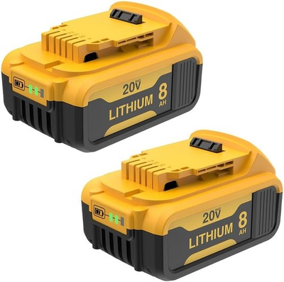 #ad 2Pack 8000mAh Replace for Dewalt 20V Max Battery 20V Lithium ion DCB206 DCB207 2 $28.90