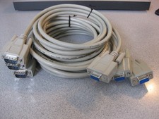 Lot of 3 Various: 6'  2x 10' VGA Male to VGA Female Computer Extension Cables