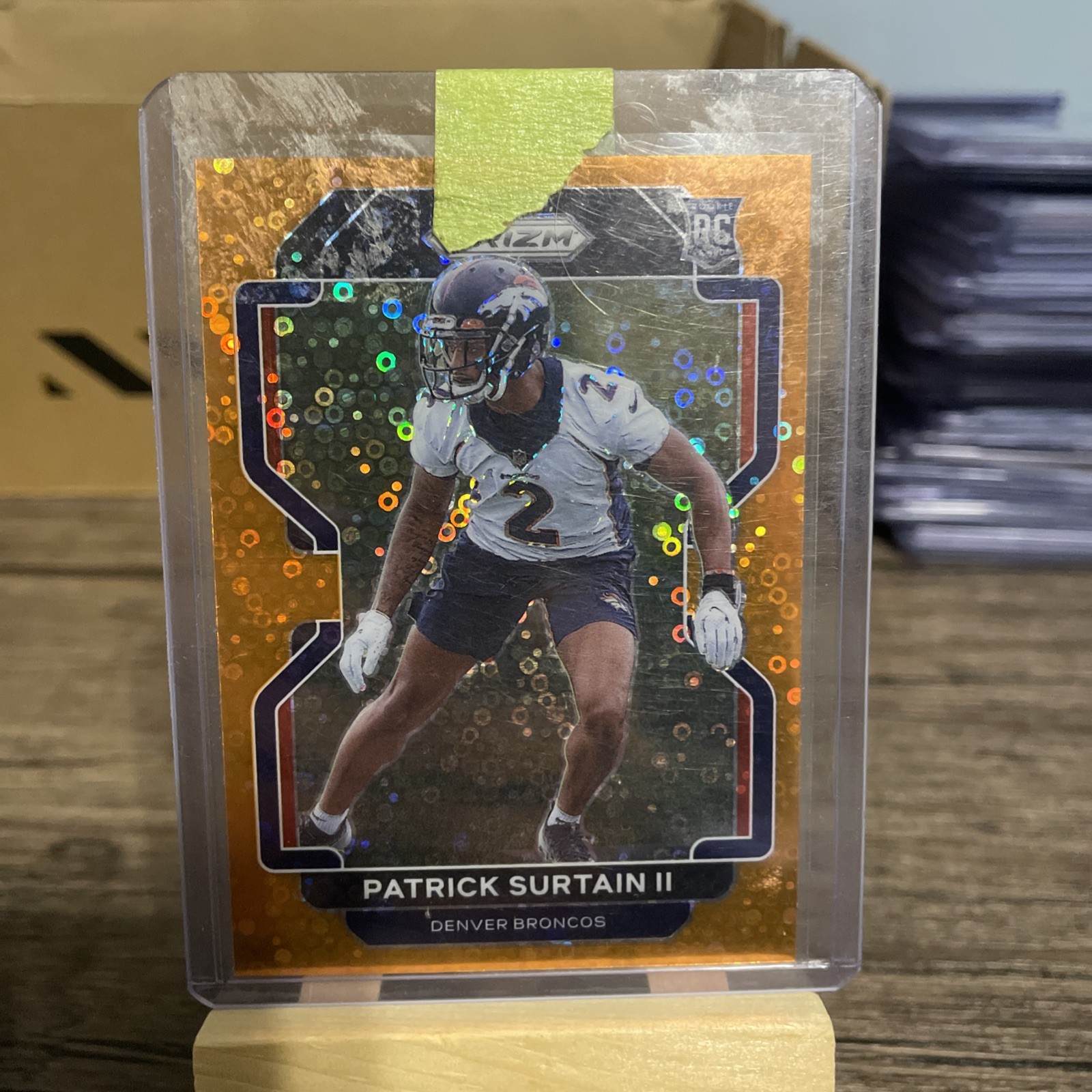 2021 Panini Prizm - Rookie Patrick Surtain II #374 Orange Disco Prizm (RC)
