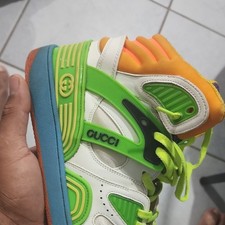 Gucci Gucci Basket Mens High Top Lace Up Snea...
