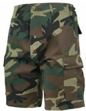 Rothco Military Camo Tactical Army Fatigue Cargo BDU Combat Shorts XL  39-43