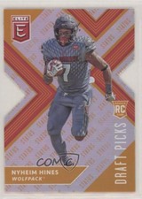 2018 Panini Elite Draft Picks Status Orange Die-Cut Variation Nyheim Hines of4