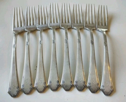Towle Lady Mary Forks, Sterling Silver (8pcs). 350 Grams. Scrap