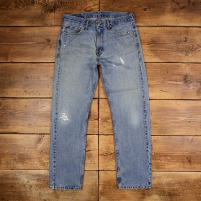 Vintage Levis 505 Jeans 33 x 32 Stonewash Straight Blau Red Tab Denim