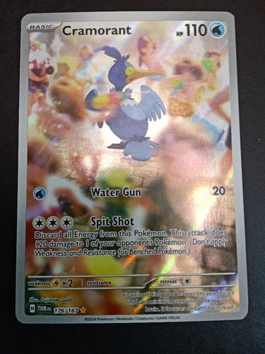 CRAMORANT 176/167 - Illustration Rare Twilight Masquerade Pokemon Card TCG