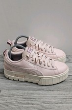 Puma Mayze Patchwork Pink Platform Trainers Size UK 6