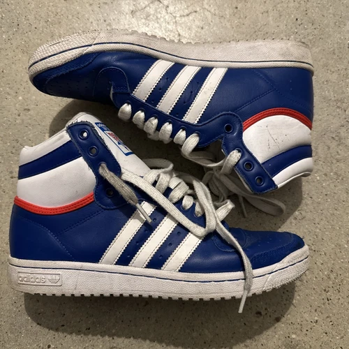 Adidas Top Ten Hi Basketball Shoes Mens 8.5 US  (2014)  M20716 Blue White