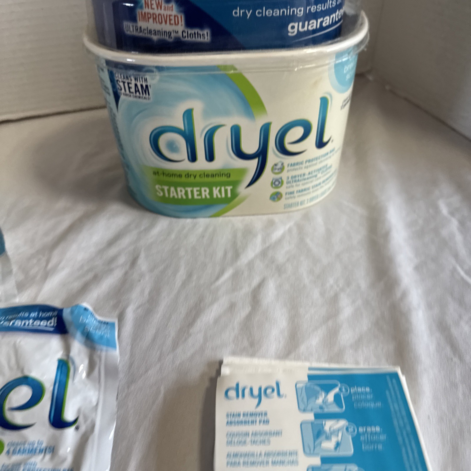 DRYEL Original At Home Dry Cleaning Starter Kit Clean Breeze 2008 ( 2 Cloths )