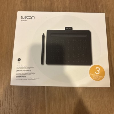 Wacom Intuos Graphics Drawing Tablet, 3 Bonus Software Included, 7.9''x 6.3'', B 1